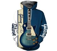 Men'S Hoodie Retro Trend 3D Digital Printing Long-Sleeved Sweatshirts Casual Sport Kangaroo Pocket Pullover DD-09 M