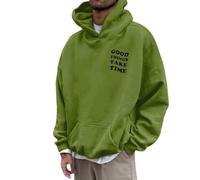 Men's Hoodie Tops, Hooded Sweatshirt for Men, Sweatshirts Long Sleeve Sweater Drawstring Hoody Pullover Solid Color Sports Hooded Leisure Workwear Comfortable Activewear