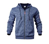 Men's Hoodie Windproof Tactical Sweatshirt Men's Combat Solid Pullover Sweater Elastic Utility Training Running Thermal Hoody Coat Round Collar Lightweight Work Hooded Top Loose Casual Streetwear