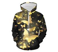 Mens Hoodies 3D Casual Print Pullover Long Sleeve Drawstring Jumpers Lightweight Drawstring Hooded Sweatshirts Fashion Personality Pullover with Pockets Fall Winter