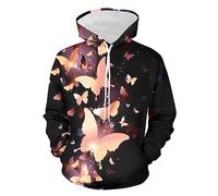 Mens Hoodies 3D Casual Print Pullover Long Sleeve Drawstring Jumpers Lightweight Drawstring Hooded Sweatshirts Fashion Personality Pullover with Pockets Fall Winter