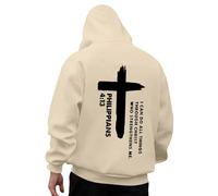 Mens Hoodies Bible Verse Graphic Hooded Sweatshirt Inspirational Religious Faith Cross Pullover Hoodie Drawstring Long Sleeve Plain Casual Tops Christian gifts for Men