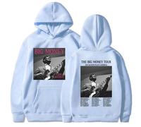 Men's Hoodies Fashionable Casual Sports Long Sleeve Comfortable Streetwear Top Singer Jon Batiste Merch 2D Print Retro Hoody Men's and Women's Long Sleeves-Light blue||m