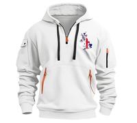 Men's Hoodies Full Zip Hooded, Jumpers, Pullover Hoodie Casual Sweatshirts Outdoor Athletic Long Sleeve Top With Zippered Side Pockets, Outdoor Camping Sportswear, Home Wear, Autumn Winter