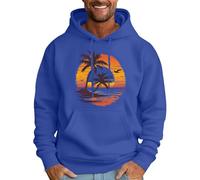 Mens Hoodies God Is My Refuge Hoodie for Men Casual Shirt Long Sleeve Pullover Trendy Tops Men's Christian Letter Graphic Hooded Fall Winter Sweatshirt (ZZ11-Blue, XXXL)