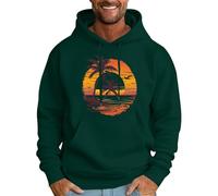Mens Hoodies God Is My Refuge Hoodie for Men Casual Shirt Long Sleeve Pullover Trendy Tops Men's Christian Letter Graphic Hooded Fall Winter Sweatshirt (ZZ11-Green, L)