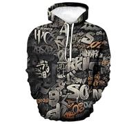 Men's Hoodies, Mens Sweatshirts, Print Hooded Sweatshirt Soft Fleece Pullover With Front Pocket ComFort Fit Casual Streetwear Hoodie For Daily Wear Ideal For Working And Leisure Activities Outdoors