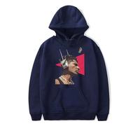 Men's Hoodies Neutral Street Fashion Harajuku Pullovers Men's and Women's Long Sleeves Singer Jon Batiste Merch 2D Print Retro Hoody Comfortable Streetwear Top-Navy blue||x_s