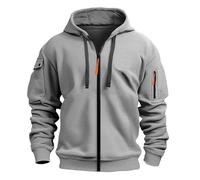 Mens Hoodies Pullover Comfortable Wash Hoodie Oversized Vintage Unisex Full-Zip Fleece Y2K Patchwork Urban Sweatshirt Top Plain Fashion Outdoor Work