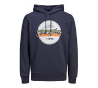 Mens Hoodies Pullover Warm Jack & Jones Hooded Sweatshirt Logo Printed Casual