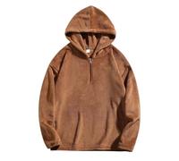 Men's Hoodies Super Soft Touch Autumn Winter Chic Elegant Cotton Solid Color Long Sleeve Oversized Large Size Loungewear for Women Hoodie with Pocket Sweatshirt Fashion, coffee, S