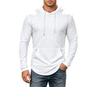 Mens Hoodies, Sweatshirts For Men Uk, Solid Color Hoodie Sweatshirt | Classic ComFort Knit With Front Pocket For Everyday Wear Ideal For Working And Leisure Activities Outdoors