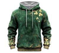 Men's Hoodies & Sweatshirts St Patrick's Day Hooded Sweatshirt Irish Green Graphic Pullover for Everyday Casual Wear