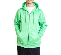 Mens Hoodies Zip Up Long Sleeve Hoody - 100% Polyester Hooded Sweatshirt for Men with Pockets - Irish Green - Large