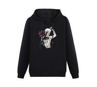 Men's Hoody Sweatershirt Billy Idol English Musician Singer Songwriter Fist Juniors Racerback Hoodies Pullover Hooded with Drawstring Pockets Black 3XL
