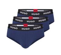 Men's Hugo 3 Pack of Hip Briefs in Blue