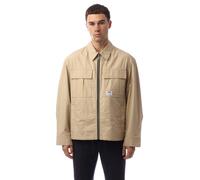 Men's Hugo Bino2511 Logo Label Jacket in Cream