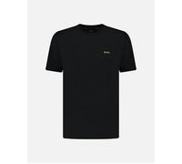 Men's Hugo Boss Active Gold Logo-Print T-Shirt Black