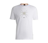 Men's Hugo Boss Spiderbat Seasonal Print T-Shirt in White