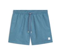 Men's Hugo Boss Vibe Printed Logo Swim Shorts in Blue