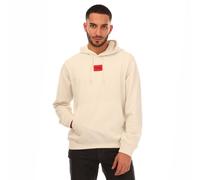 Men's Hugo Daratschi Logo Label Hoodie in Cream