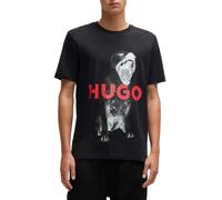 Men's Hugo Dayaking Animal Graphic T-Shirt in Black