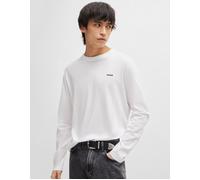 HUGO Cotton-jersey T-shirt with logo print - Style Derol222, 50466159 White L