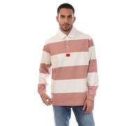 Men's Hugo Diragbi Long Sleeve Polo Shirt i Multicolour