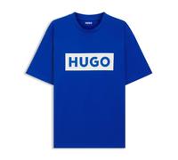 Men's Hugo Nico Logo Print T-Shirt in Blue