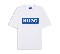 Men's Hugo Nico Logo Print T-Shirt in White