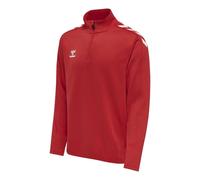 Men's Hummel Core XK Half-Zip Poly Sweatshirt in Red