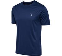 Mens hummel hmlPULSE Training T-Shirt in Dress Blue
