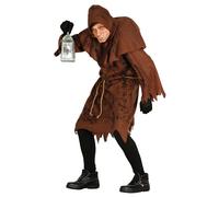 Mens Hunchback of Notre Dame Style Adult Quasimodo Fancy Dress Costume Brown
