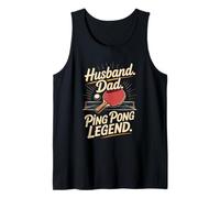 Mens Husband Dad Ping Pong Legend Table Tennis Father Tank Top