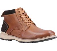 Hush Puppies DEAN Mens Waxy Nubuck Chukka Boots Tan - UK 8