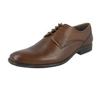 Hush Puppies 'Kane Maddow' Mens Leather Shoes in Brown with HPO2 Flex Technology