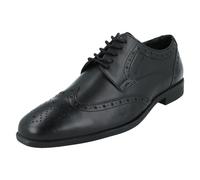 Hush Puppies Men's Elliot Brogue School Uniform Shoe, Black, 12 UK