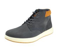 Hush Puppies Bronko Mens Nubuck Lace-Up Breathable Comfort Navy Chukka Boots