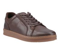 Hush Puppies Mens Mason Cupsole Trainers Coffee/Gum 11