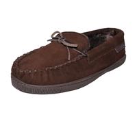 Mens Hush Puppies Moccasin Leather/Suede Loungewear Full Slippers Ace Slipper