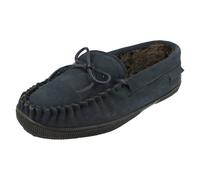 Men's Hush Puppies Real Suede, Faux Fur Lined Full Slippers - Ace
