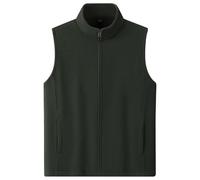 Men's Hybrid Gilet Easy to Store Coats Quilted Padded Bomber Jackets Full Zip Collar Thermal Outerwear Vests Military Jacket for All-Season Work Sports Running Winter Outdoor
