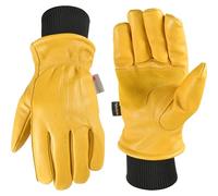 Men's HydraHyde Leather Winter Work Gloves (Wells Lamont 1202XL), Saddletan