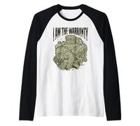 Mens I Am The Warranty V8 Engine Block Mechanic Auto Raglan Baseball Tee