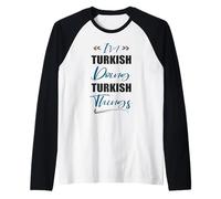 Mens I am Turkish Doing Turkish Things Funny Turkey Lover Raglan Baseball Tee