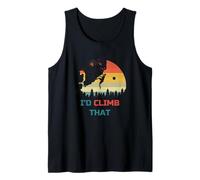 Mens I’d Climb That - Cool Rock Climber Art Tank Top