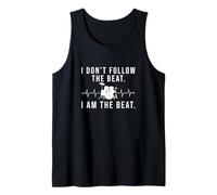 Mens I Don't Follow The Beat I Am The Beat A Drum Player Drummer Tank Top