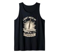 Mens I Dont Mess Up I Improvise On The Bassoon Tank Top
