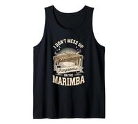 Mens I Dont Mess Up I Improvise On The Marimba Percussion Tank Top