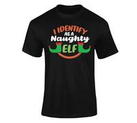 Men's 'I Identity As Naughty Elf' T-Shirts: Unique Designs for Fun & Personality